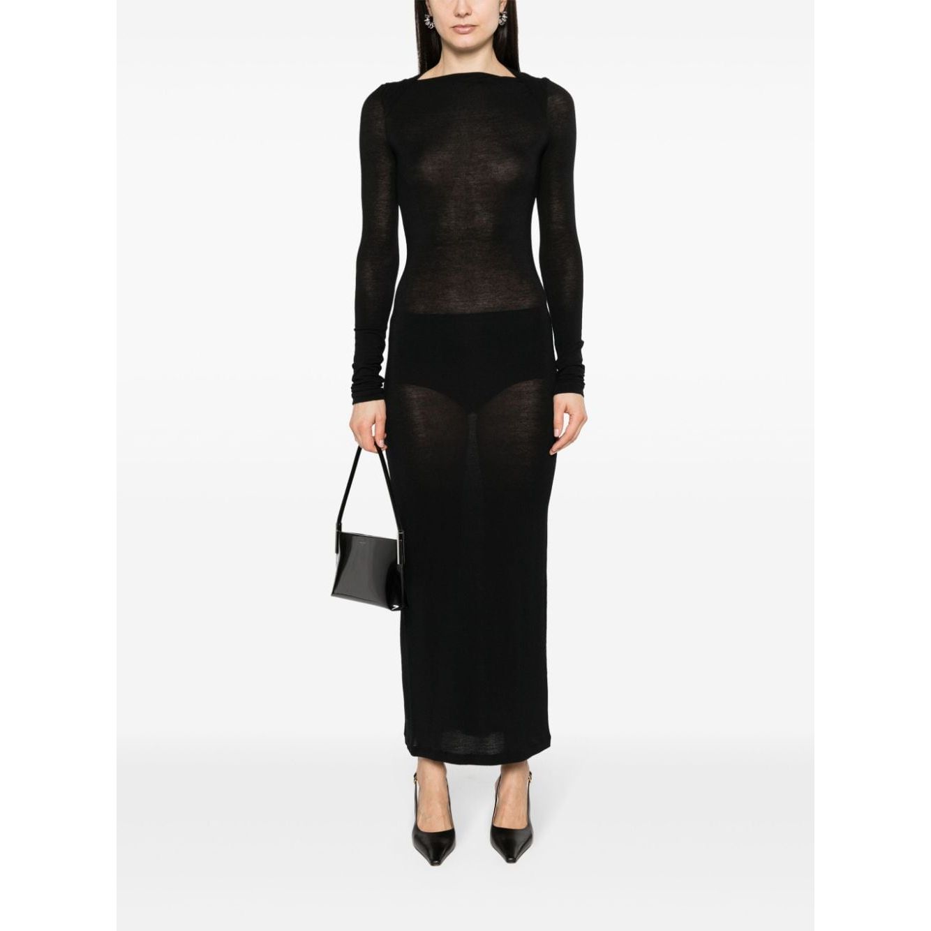 Saint Laurent Wool blend long pencil dress Dresses