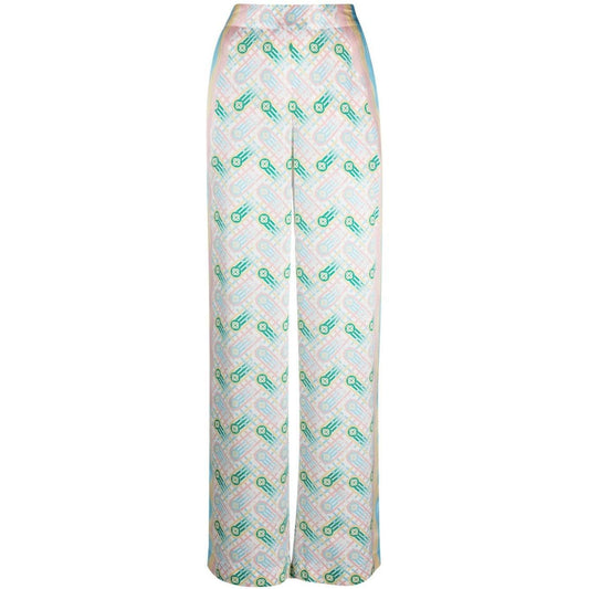 Casablanca Trousers White WPS24TR15201PINGPONGPRINT
