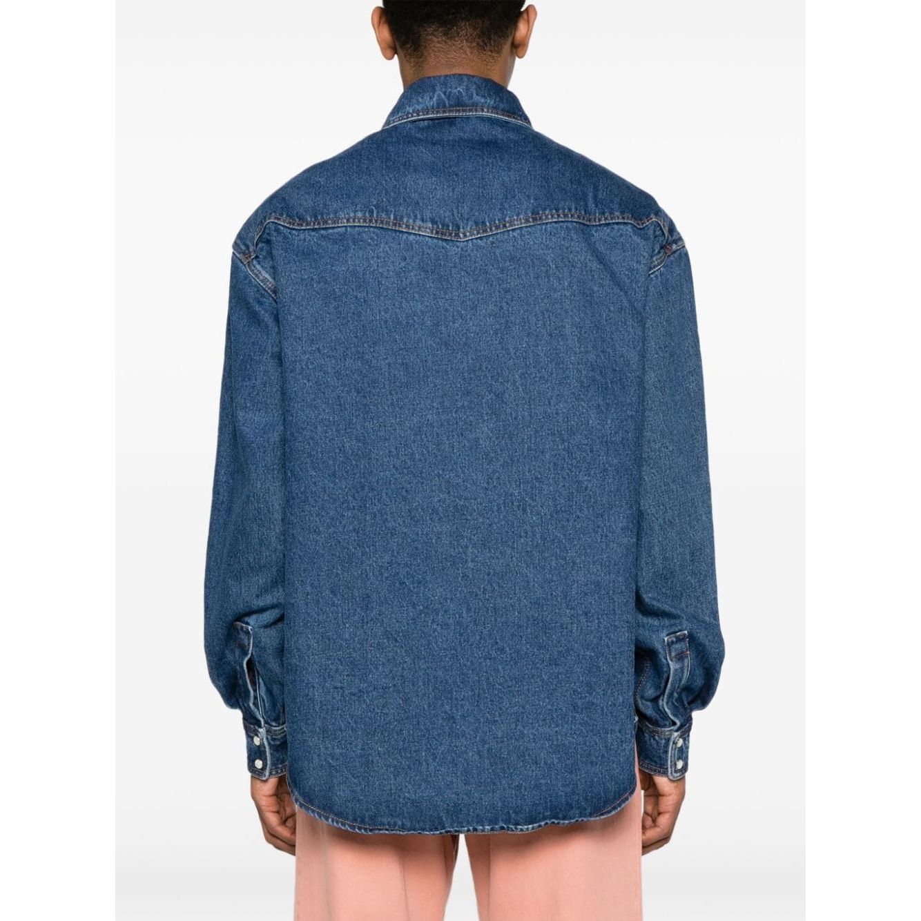 Palm Angels Shirts Blue