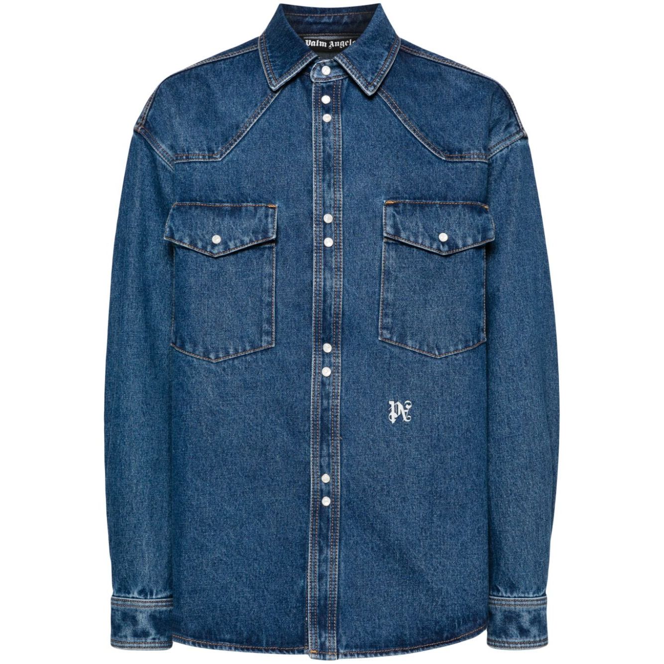 Palm Angels Shirts Blue