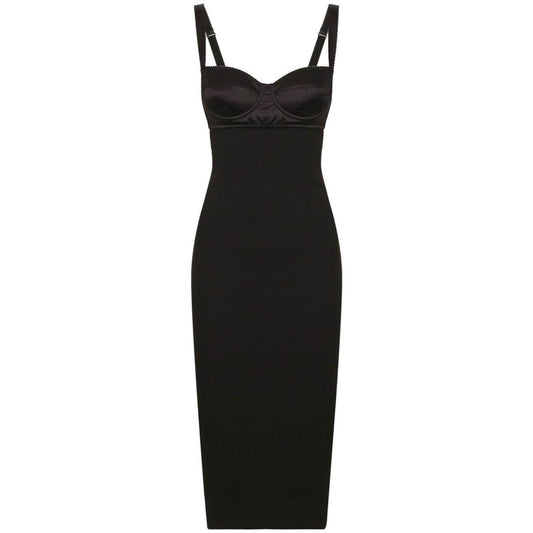 Dolce & Gabbana Jersey longuette dress with bustier bra top F6DBXTFUGKFN0000-P24