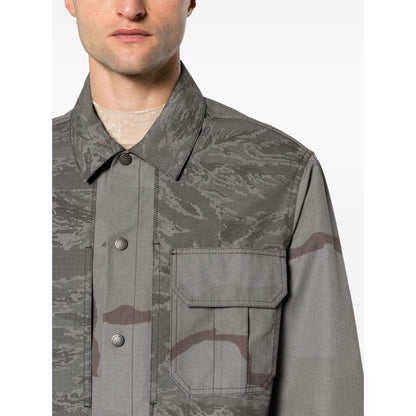 MARINE SERRE Coats Grey Jackets