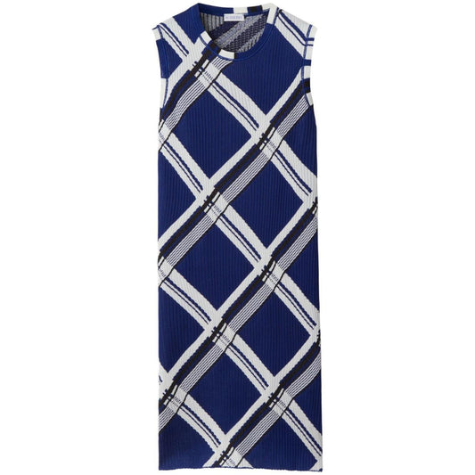 Burberry check-print silk dress 8087293B7369-P24