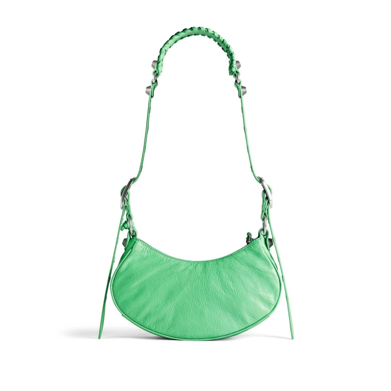 Front view with bag zipped and handles upright.