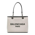 Balenciaga Logo Print Canvas Tote Bag 7599732AAOK9260