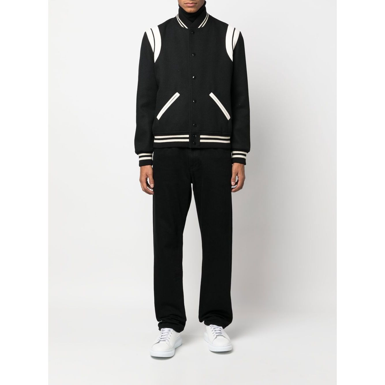 Saint Laurent Teddy Bomber Jacket Jackets