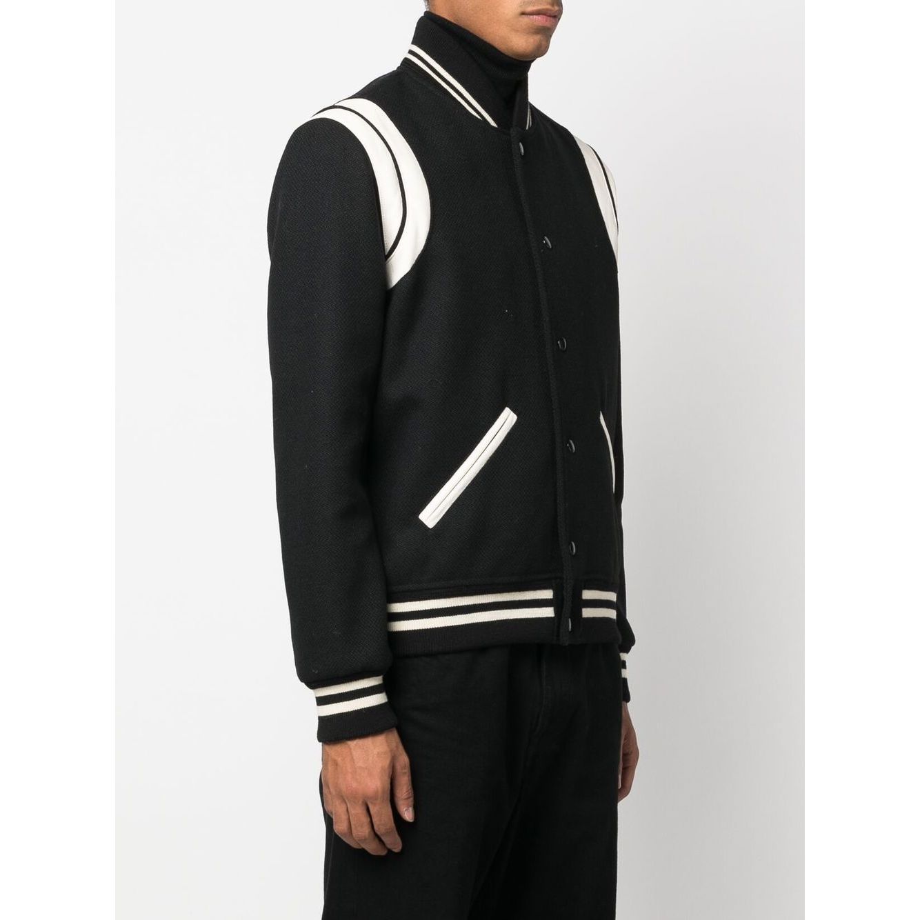 Saint Laurent Teddy Bomber Jacket Jackets