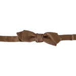 Dolce & Gabbana Elegant Brown Gold Bow Tie Bow Tie Dolce & Gabbana Dark Olive Green
