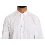 Dolce & Gabbana White Cotton Long Sleeve Top Shirt TSH4056-43