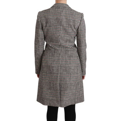 Dolce & Gabbana Multicolor Trench Knee Long Jacket Coat