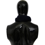 Dolce & Gabbana Elegant Virgin Wool Men's Scarf Wool Wrap Shawls Dolce & Gabbana Black