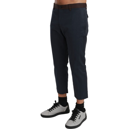 Dolce & Gabbana Chic Cropped Stripe Casual Pants PAN70977-IT52/XL-FBB-256