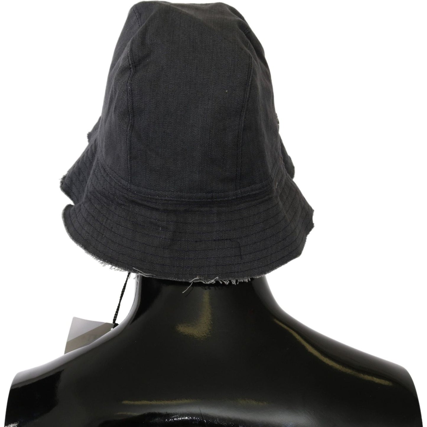 Costume National Black Washed Wide Brim Outdoor Bucket Hat HAT20001