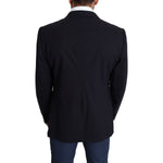 Dolce & Gabbana Exquisite Black Wool Stretch Martini Blazer Dolce & Gabbana Black