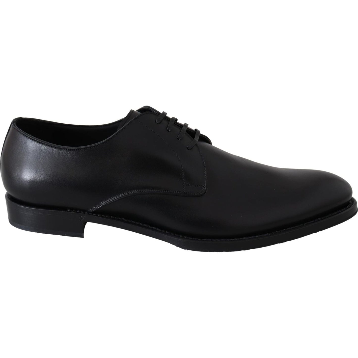Dolce & Gabbana Black Leather SARTORIA Hand Made Shoes MV3734-39.5