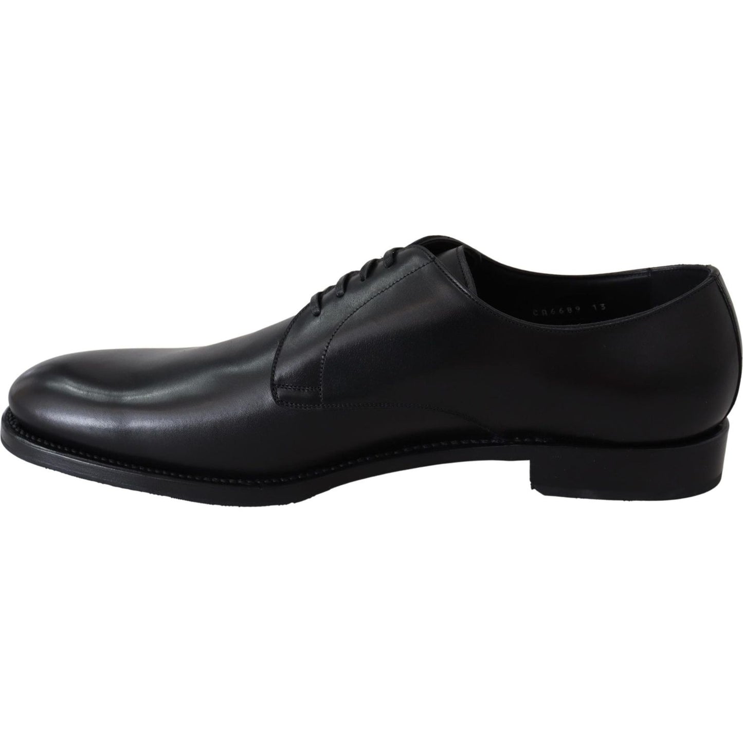 Dolce & Gabbana Black Leather SARTORIA Hand Made Shoes MV3734-39.5
