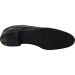 Dolce & Gabbana Black Leather SARTORIA Hand Made Shoes MV3734-39.5