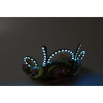Dolce & Gabbana Gold Brass Floral Crystals LED Lights Crown Tiara Diadem SMY100466