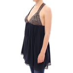 Anaikka Elegant Navy Blue Sleeveless Blouse Anaikka Dark Slate Gray