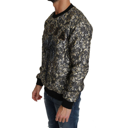 Dolce & Gabbana Multicolor SAMBA Jacquard Palmtree Pullover Sweater
