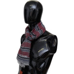Missoni Elegant Multicolor Striped Wool Scarf Missoni Black