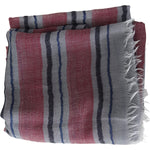 Missoni Elegant Multicolor Striped Wool Scarf Missoni Dim Gray