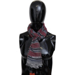 Missoni Elegant Multicolor Striped Wool Scarf Missoni Black