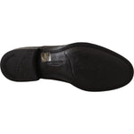 Dolce & Gabbana Elegant Black Leather Derby Dress Shoes Dolce & Gabbana Black