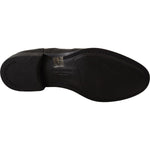Dolce & Gabbana Black Leather Oxford Wingtip Formal Dress Shoes MV3974-39