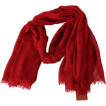Missoni Luxurious Cashmere Patterned Scarf Missoni Dark Red