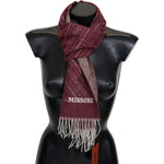 Missoni Elegant Cashmere Fringed Scarf Missoni Dark Slate Gray