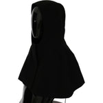 Dolce & Gabbana Black Wool Whole Head Hooded Scarf Hat HAT20023- 57
