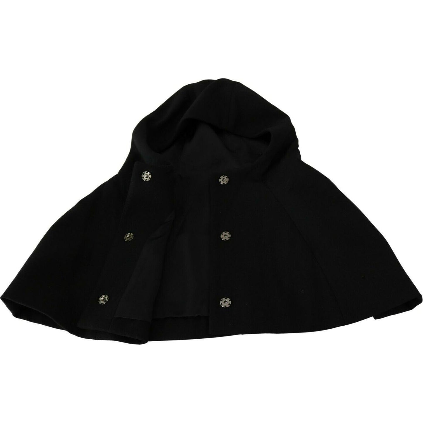 Dolce & Gabbana Black Wool Whole Head Hooded Scarf Hat HAT20023- 57
