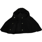 Dolce & Gabbana Black Wool Whole Head Hooded Scarf Hat HAT20023- 57