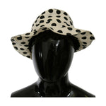 Dolce & Gabbana White 100% Cotton Polka Dot Design Trilby Hat HAT20068-60