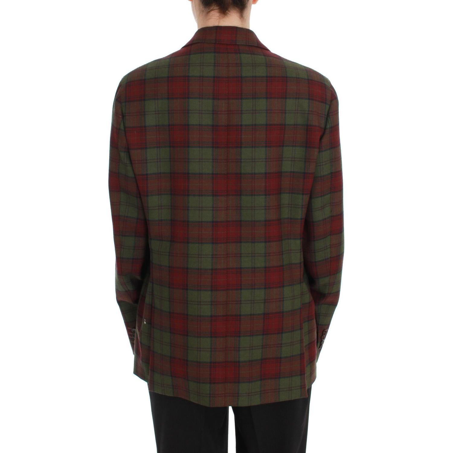 BENCIVENGA Green Wool Double Breasted Bordeaux