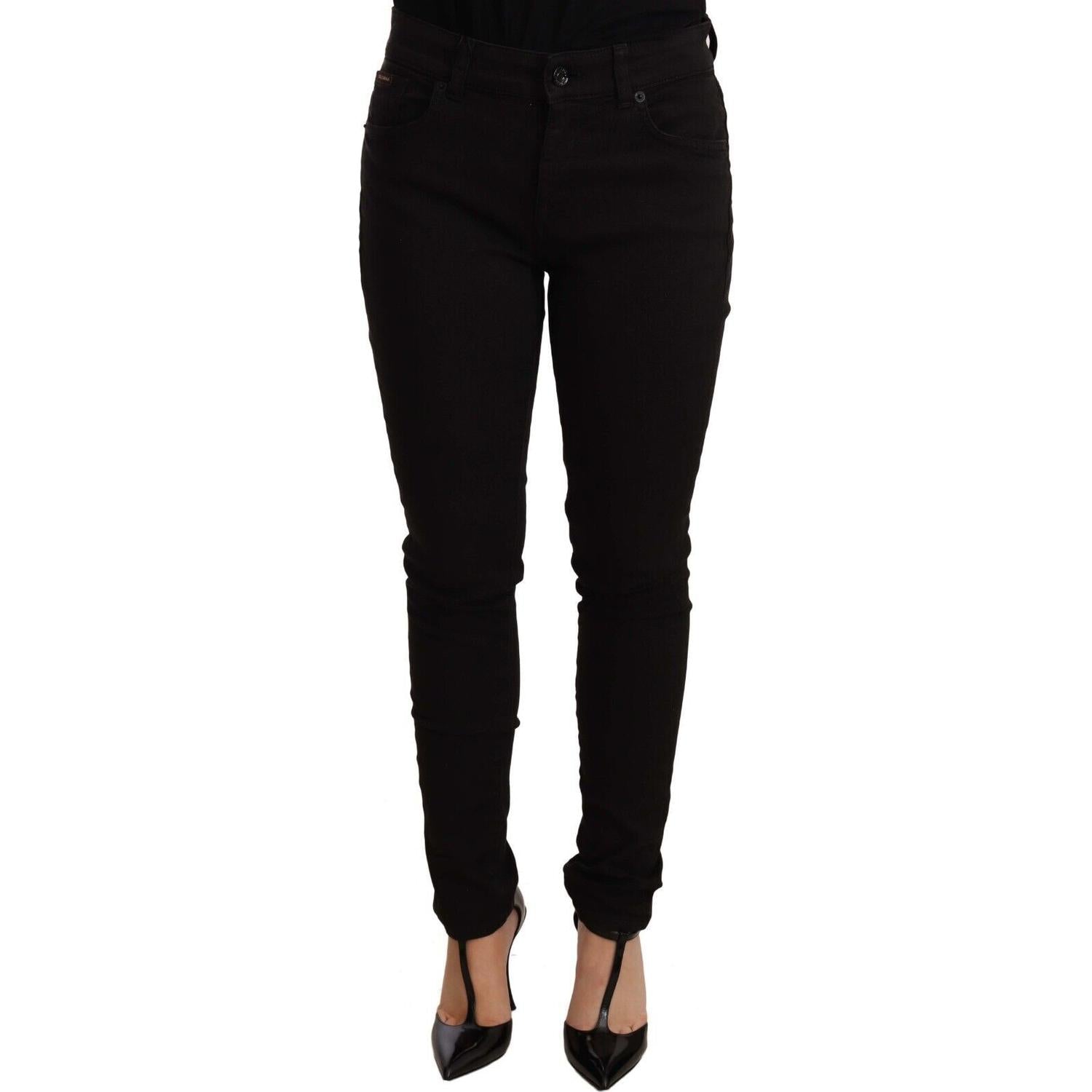 Dolce & Gabbana Black Slim Fit Denim Cotton Stretch Jeans