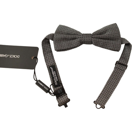 Dolce & Gabbana Multicolor Patterned Adjustable Neck Papillon Bow Tie FT3560