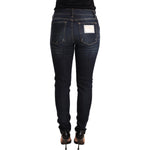 Dolce & Gabbana Blue Wash Slim Skinny Denim Cotton Stretch Jeans PAN72352-40