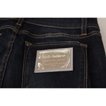 Dolce & Gabbana Blue Wash Slim Skinny Denim Cotton Stretch Jeans PAN72352-40