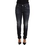 Dolce & Gabbana Blue Wash Slim Skinny Denim Cotton Stretch Jeans PAN72352-40