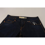Acht Blue Washed Cotton Low Waist Skinny Denim Women Trouser Jeans PAN71804-26