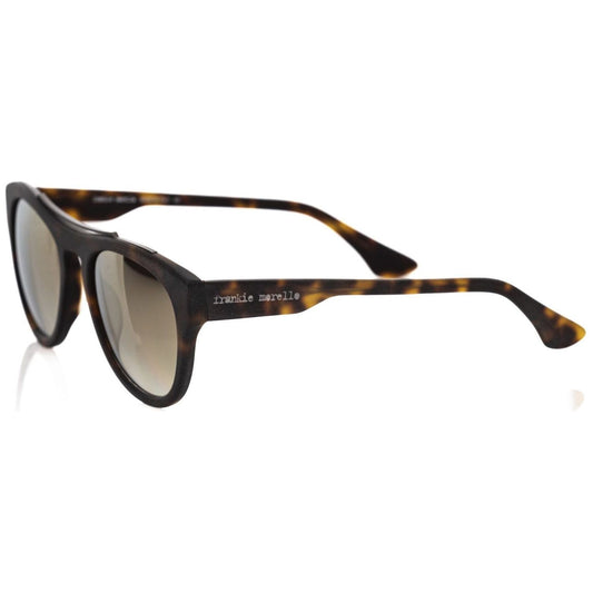 Frankie Morello Brown Acetate Men Sunglass FR-22131
