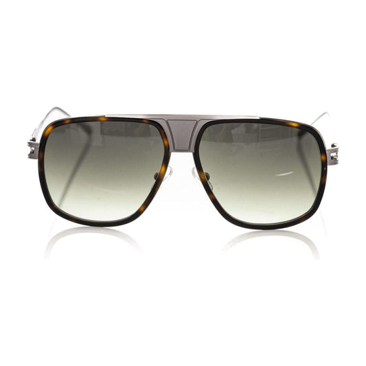 Frankie Morello Brown Metallic Fiber Men Sunglass FR-22128