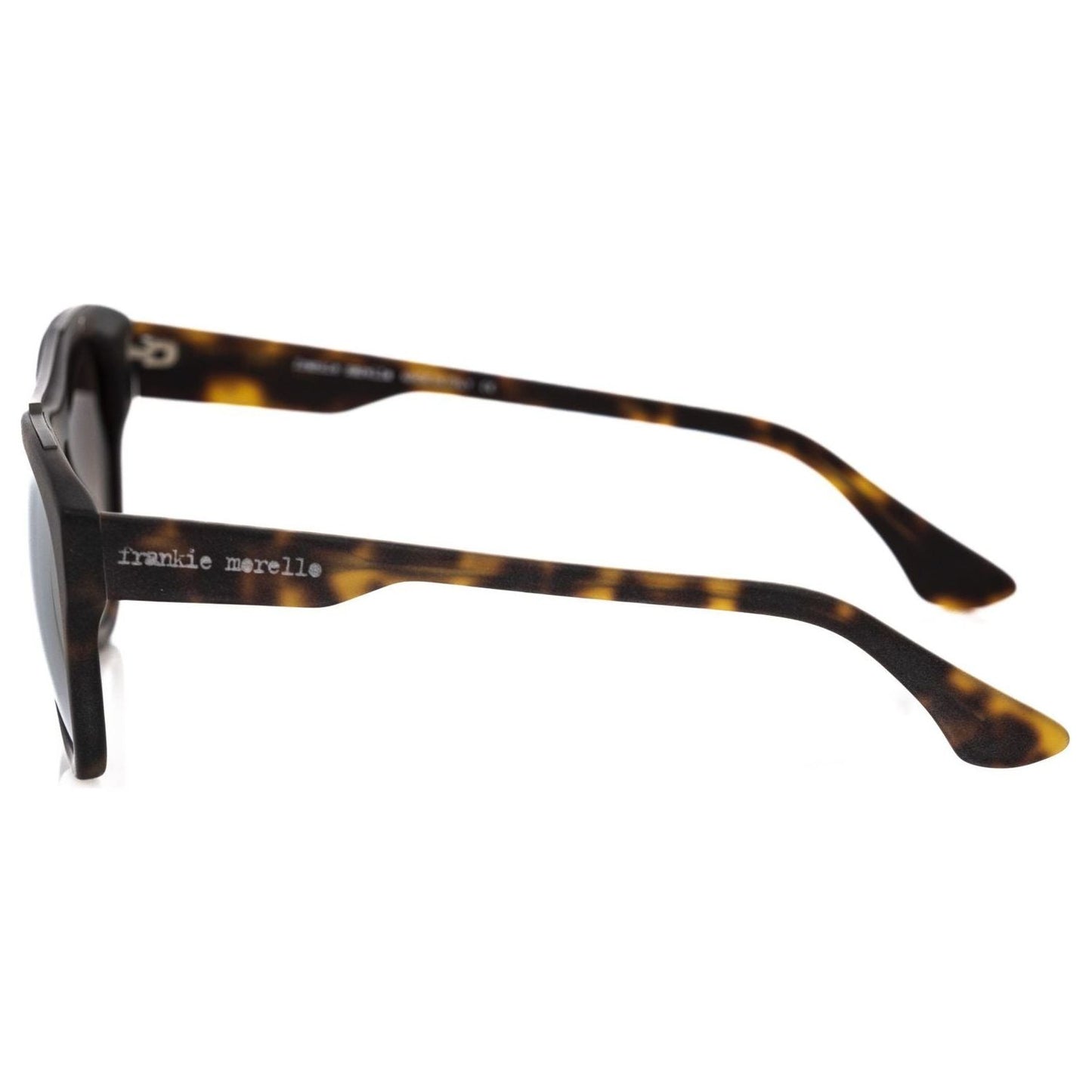 Frankie Morello Brown Acetate Men Sunglass FR-22131