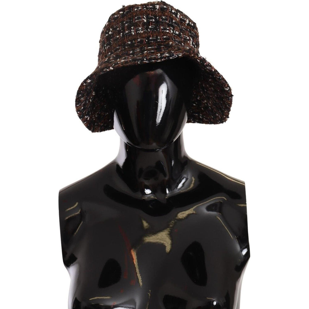 Dolce & Gabbana Multicolor Fabric Woven Wide Brim Bucket Hat HAT9226 - 56