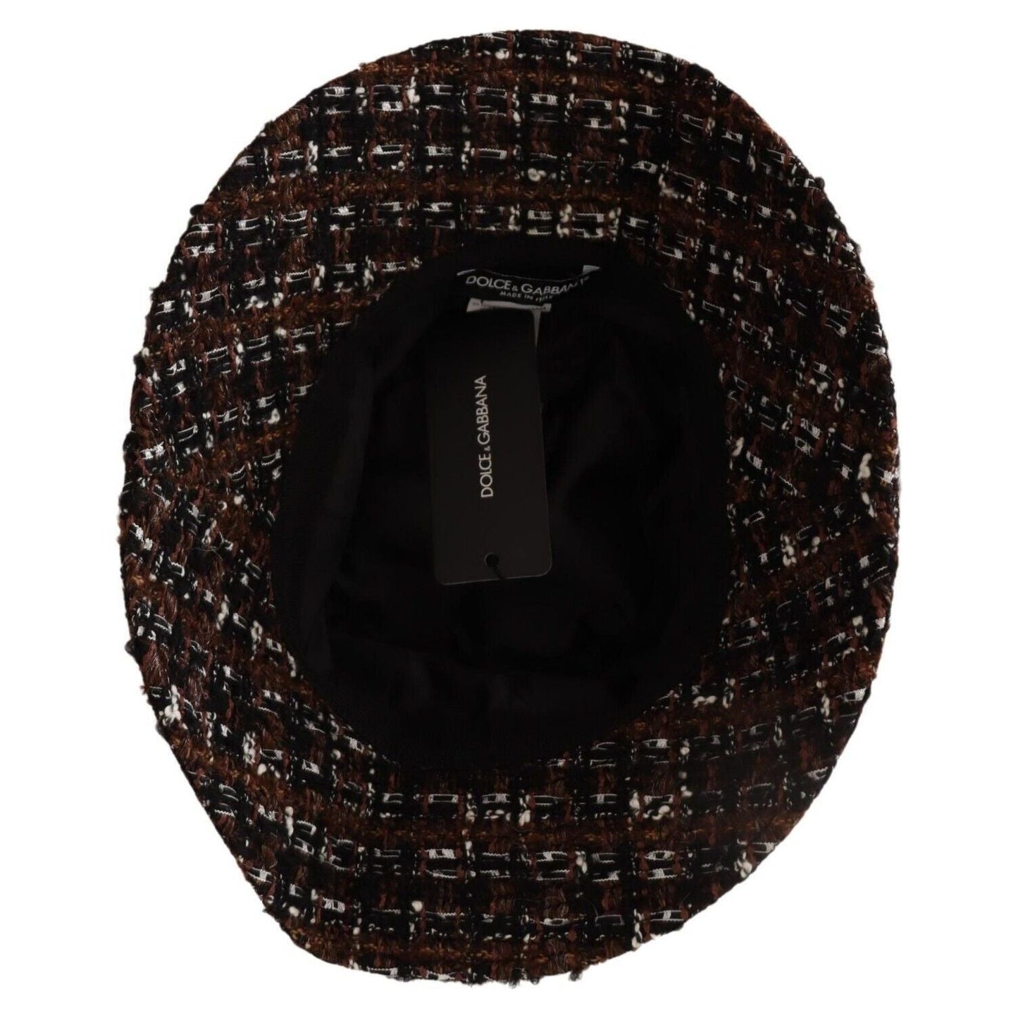 Dolce & Gabbana Multicolor Fabric Woven Wide Brim Bucket Hat HAT9226 - 56