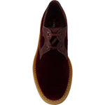 Dolce & Gabbana Bordeaux Velvet Exotic Leather Shoes MV4385- 44