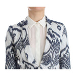 Christian Pellizzari Blue White Blazer Suit Jacket SIG12499-1