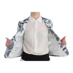 Christian Pellizzari Blue White Blazer Suit Jacket SIG12499-1